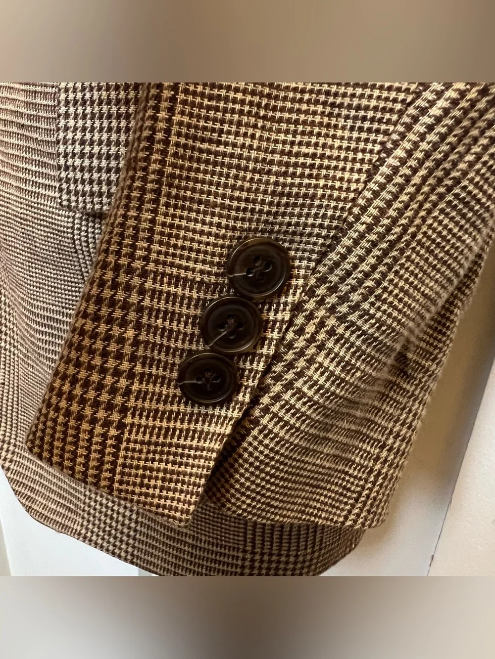 J. Crew Ludlow Blazer Mens 38S Brown Herringbone Linen Cotton Sport Coat Luxury